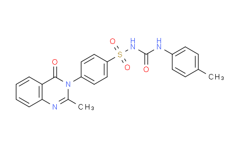 CAS No. 113849-21-1, 4-(2-Methyl-4-oxoquinazolin-3(4H)-yl)-N-(p-tolylcarbamoyl)benzenesulfonamide