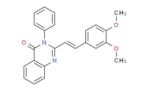 CAS No. 113888-27-0, 2-(3,4-Dimethoxystyryl)-3-phenylquinazolin-4(3H)-one