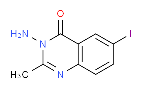 CAS No. 114496-32-1, 3-Amino-6-iodo-2-methylquinazolin-4(3H)-one