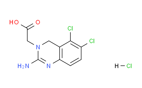 CAS No. 1159977-03-3, 2-(2-Amino-5,6-dichloroquinazolin-3(4H)-yl)acetic acid hydrochloride