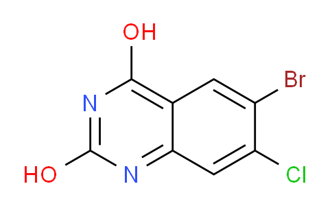 CAS No. 1166378-30-8, 6-Bromo-7-chloroquinazoline-2,4-diol