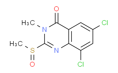 CAS No. 1171486-58-0, 6,8-Dichloro-3-methyl-2-(methylsulfinyl)quinazolin-4(3H)-one