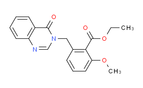 CAS No. 1171924-59-6, Ethyl 2-methoxy-6-((4-oxoquinazolin-3(4H)-yl)methyl)benzoate