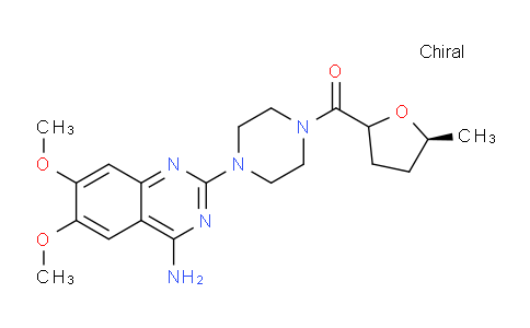 CAS No. 1177261-85-6, (4-(4-Amino-6,7-dimethoxyquinazolin-2-yl)piperazin-1-yl)((5S)-5-methyltetrahydrofuran-2-yl)methanone