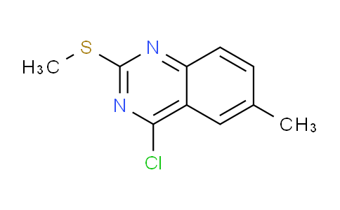 CAS No. 1189797-90-7, 4-Chloro-6-methyl-2-(methylthio)quinazoline