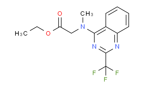 CAS No. 1208081-16-6, Ethyl 2-(methyl(2-(trifluoromethyl)quinazolin-4-yl)amino)acetate