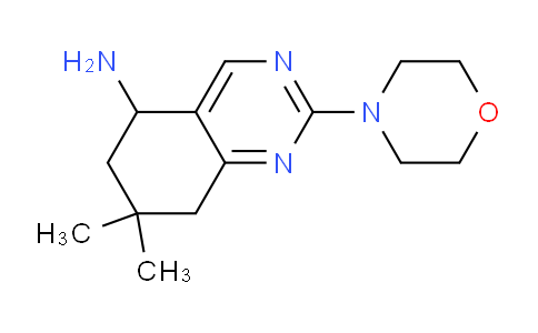 CAS No. 1228553-13-6, 7,7-Dimethyl-2-morpholino-5,6,7,8-tetrahydroquinazolin-5-amine