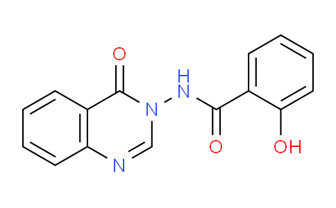 CAS No. 123199-81-5, 2-Hydroxy-N-(4-oxoquinazolin-3(4H)-yl)benzamide