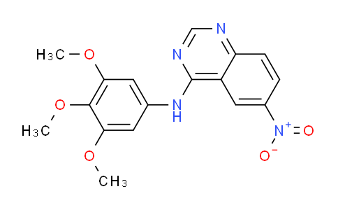 CAS No. 1233868-72-8, 6-Nitro-N-(3,4,5-trimethoxyphenyl)quinazolin-4-amine