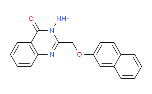 CAS No. 123798-73-2, 3-Amino-2-((naphthalen-2-yloxy)methyl)quinazolin-4(3H)-one