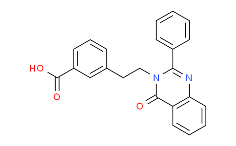 CAS No. 123845-83-0, 3-(2-(4-Oxo-2-phenylquinazolin-3(4H)-yl)ethyl)benzoic acid