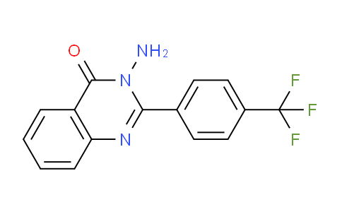 CAS No. 1238868-51-3, 3-Amino-2-(4-(trifluoromethyl)phenyl)quinazolin-4(3H)-one