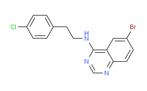 CAS No. 124427-64-1, 6-Bromo-N-(4-chlorophenethyl)quinazolin-4-amine