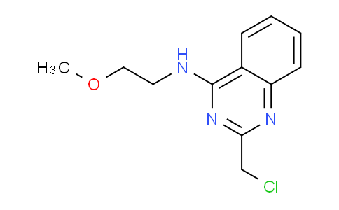 CAS No. 1255147-15-9, 2-(Chloromethyl)-N-(2-methoxyethyl)quinazolin-4-amine