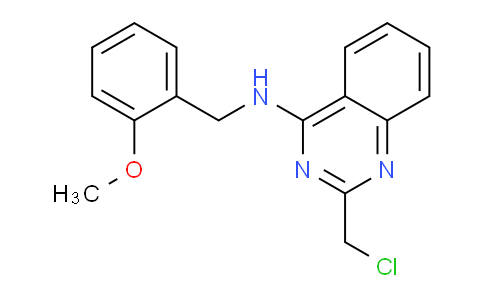 CAS No. 1255147-28-4, 2-(Chloromethyl)-N-(2-methoxybenzyl)quinazolin-4-amine