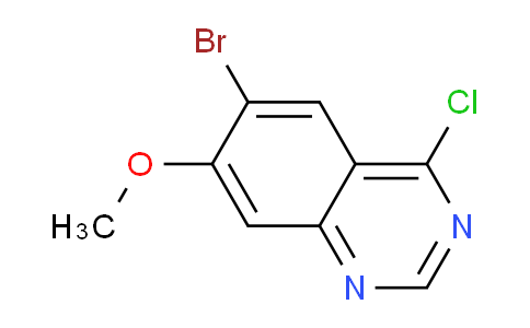 CAS No. 1256955-27-7, 6-Bromo-4-chloro-7-methoxyquinazoline