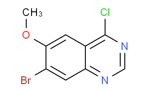 CAS No. 1256955-34-6, 7-Bromo-4-chloro-6-methoxyquinazoline