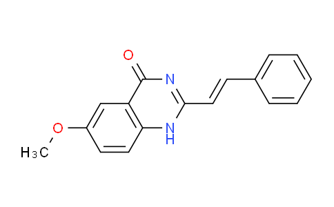 CAS No. 127033-41-4, (E)-6-Methoxy-2-styrylquinazolin-4(1H)-one