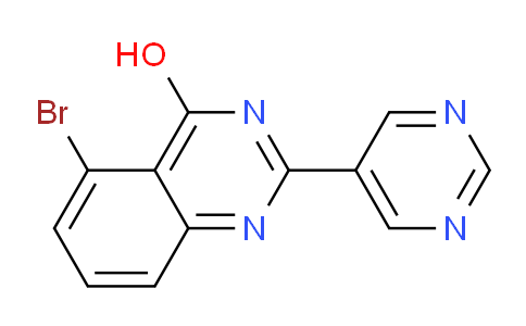 CAS No. 1272356-67-8, 5-Bromo-2-(pyrimidin-5-yl)quinazolin-4-ol