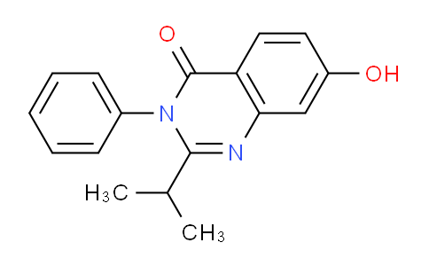 CAS No. 1272758-34-5, 7-Hydroxy-2-isopropyl-3-phenylquinazolin-4(3H)-one