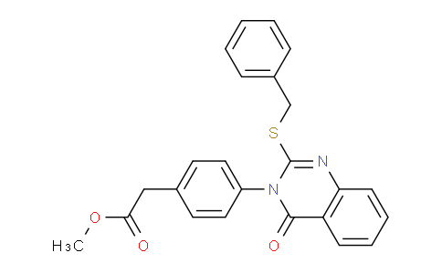CAS No. 102038-01-7, Methyl 2-(4-(2-(benzylthio)-4-oxoquinazolin-3(4H)-yl)phenyl)acetate