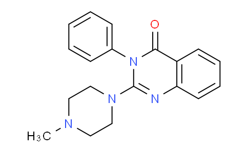 CAS No. 10204-14-5, 2-(4-Methylpiperazin-1-yl)-3-phenylquinazolin-4(3H)-one