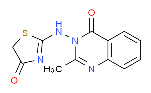 CAS No. 102569-59-5, 2-((2-Methyl-4-oxoquinazolin-3(4H)-yl)amino)thiazol-4(5H)-one