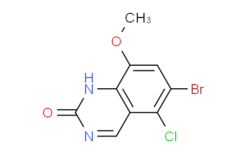 CAS No. 1036755-86-8, 6-Bromo-5-chloro-8-methoxyquinazolin-2(1H)-one