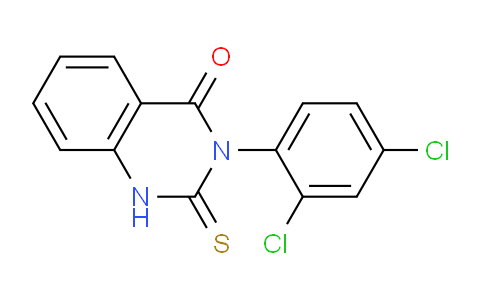 CAS No. 103949-43-5, 3-(2,4-Dichlorophenyl)-2-thioxo-2,3-dihydroquinazolin-4(1H)-one