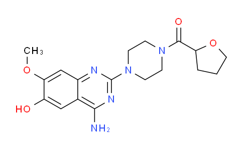 CAS No. 105356-89-6, (4-(4-Amino-6-hydroxy-7-methoxyquinazolin-2-yl)piperazin-1-yl)(tetrahydrofuran-2-yl)methanone