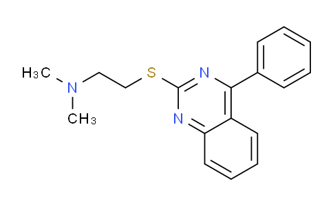 DY783191 | 106824-00-4 | N,N-Dimethyl-2-((4-phenylquinazolin-2-yl)thio)ethanamine
