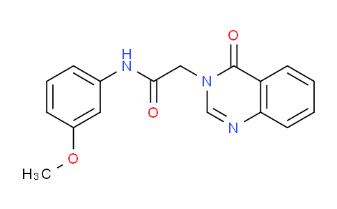 CAS No. 108086-41-5, N-(3-Methoxyphenyl)-2-(4-oxoquinazolin-3(4H)-yl)acetamide
