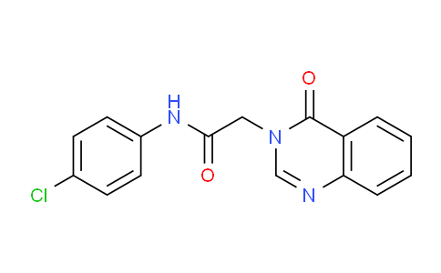 CAS No. 108086-47-1, N-(4-Chlorophenyl)-2-(4-oxoquinazolin-3(4H)-yl)acetamide