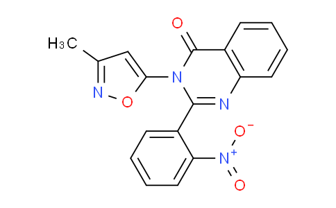 DY783203 | 90059-41-9 | 3-(3-Methylisoxazol-5-yl)-2-(2-nitrophenyl)quinazolin-4(3H)-one