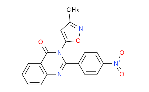 DY783204 | 90059-42-0 | 3-(3-Methylisoxazol-5-yl)-2-(4-nitrophenyl)quinazolin-4(3H)-one