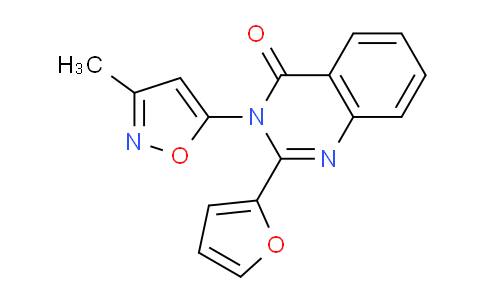 DY783206 | 90059-44-2 | 2-(Furan-2-yl)-3-(3-methylisoxazol-5-yl)quinazolin-4(3H)-one