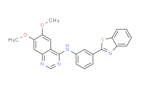 DY783214 | 920519-45-5 | N-(3-(Benzo[d]thiazol-2-yl)phenyl)-6,7-dimethoxyquinazolin-4-amine