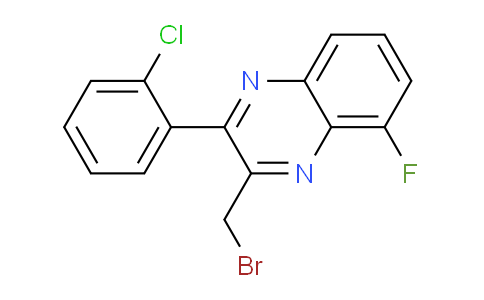 CAS No. 1064137-02-5, 3-(bromomethyl)-2-(2-chlorophenyl)-5-fluoroquinoxaline