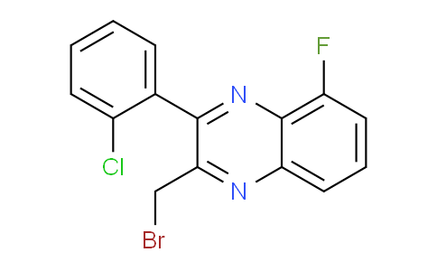 CAS No. 1064137-04-7, 2-(bromomethyl)-3-(2-chlorophenyl)-5-fluoroquinoxaline