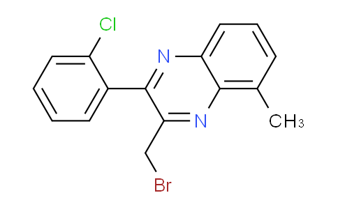 CAS No. 1064137-32-1, 3-(bromomethyl)-2-(2-chlorophenyl)-5-methylquinoxaline