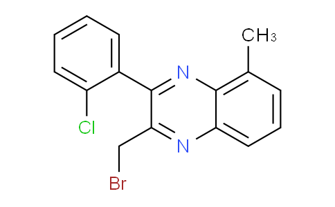 CAS No. 1064137-33-2, 2-(bromomethyl)-3-(2-chlorophenyl)-5-methylquinoxaline