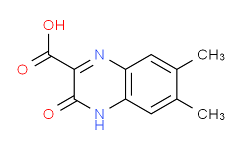 CAS No. 1083-10-9, 6,7-Dimethyl-3-oxo-3,4-dihydroquinoxaline-2-carboxylic acid