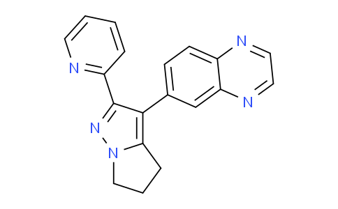 CAS No. 705262-76-6, 6-(2-(pyridin-2-yl)-5,6-dihydro-4H-pyrrolo[1,2-b]pyrazol-3-yl)quinoxaline