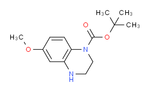 CAS No. 887590-30-9, 6-Methoxy-3,4-dihydro-2H-quinoxaline-1-carboxylic acid tert-butyl ester