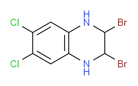 CAS No. 239095-84-2, 2,3-Dibromo-6,7-dichloro-1,2,3,4-tetrahydroquinoxaline