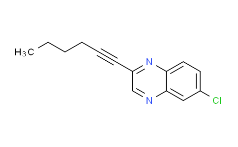 CAS No. 335159-60-9, 6-chloro-2-(hex-1-yn-1-yl)quinoxaline
