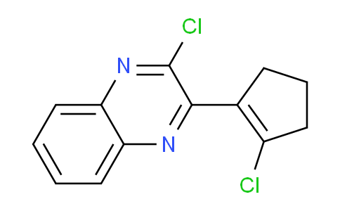 CAS No. 37030-68-5, 2-chloro-3-(2-chlorocyclopent-1-en-1-yl)quinoxaline