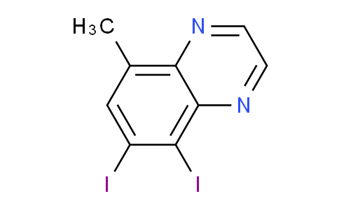 CAS No. 532935-01-6, 5,6-diiodo-8-methylquinoxaline