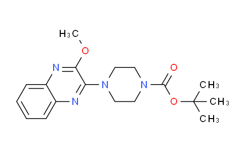 CAS No. 1065484-41-4, tert-butyl 4-(3-methoxyquinoxalin-2-yl)piperazine-1-carboxylate