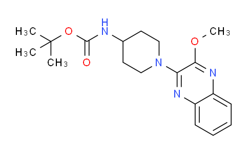CAS No. 1065484-42-5, tert-butyl (1-(3-methoxyquinoxalin-2-yl)piperidin-4-yl)carbamate